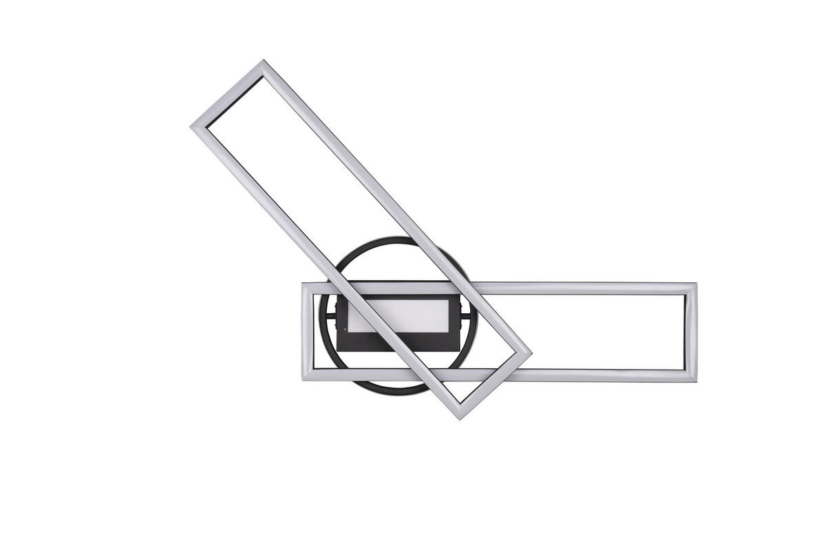 LED-DECKENLEUCHTE Twister 90,5/24,5/8,5 cm   - Schwarz, Basics, Metall (90,5/24,5/8,5cm)