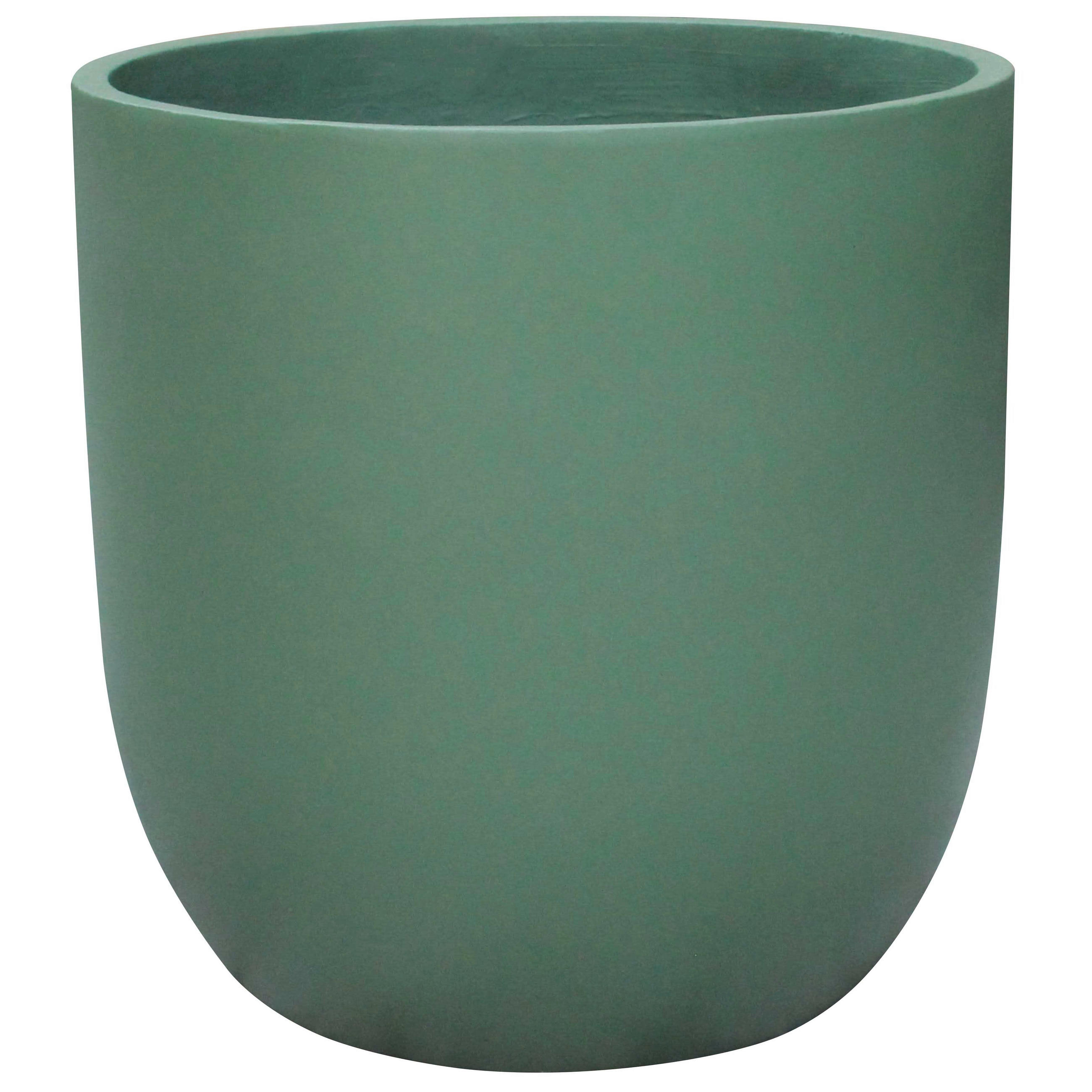 OKRASNI LONČEK - zelena, Basics, keramika (50/50cm) - Ambia Home