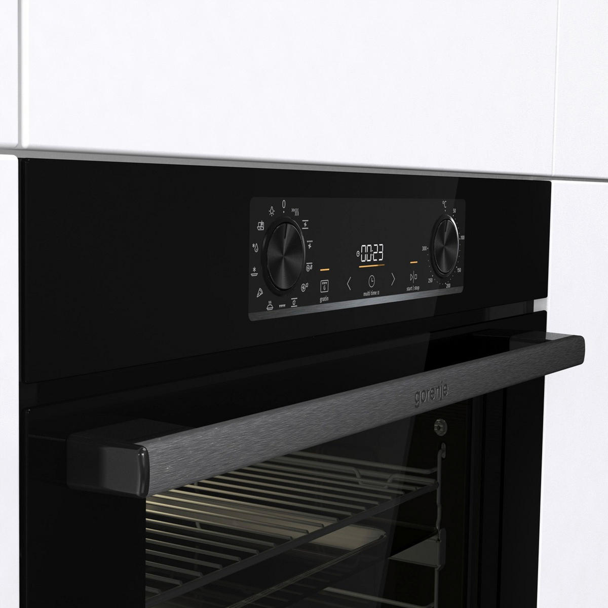 EINBAUBACKOFEN BOS6737E20FBG  - Schwarz, Basics, Metall (59,5/59,5/56,4cm) - Gorenje