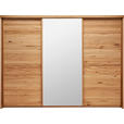 SCHWEBETÜRENSCHRANK  in Eichefarben  - Eichefarben, Natur, Glas/Holz (285/216/70cm) - Linea Natura