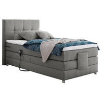 BOXSPRINGBETT 100/200 cm  in Grau  - Silberfarben/Grau, Konventionell, Holzwerkstoff/Kunststoff (100/200cm) - Esposa