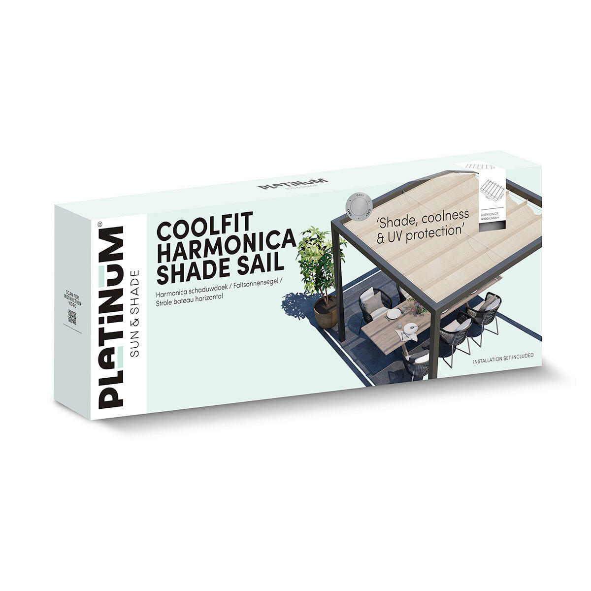 SONNENSEGEL  - Grau, MODERN, Kunststoff (300/1/200cm) - Gardenson