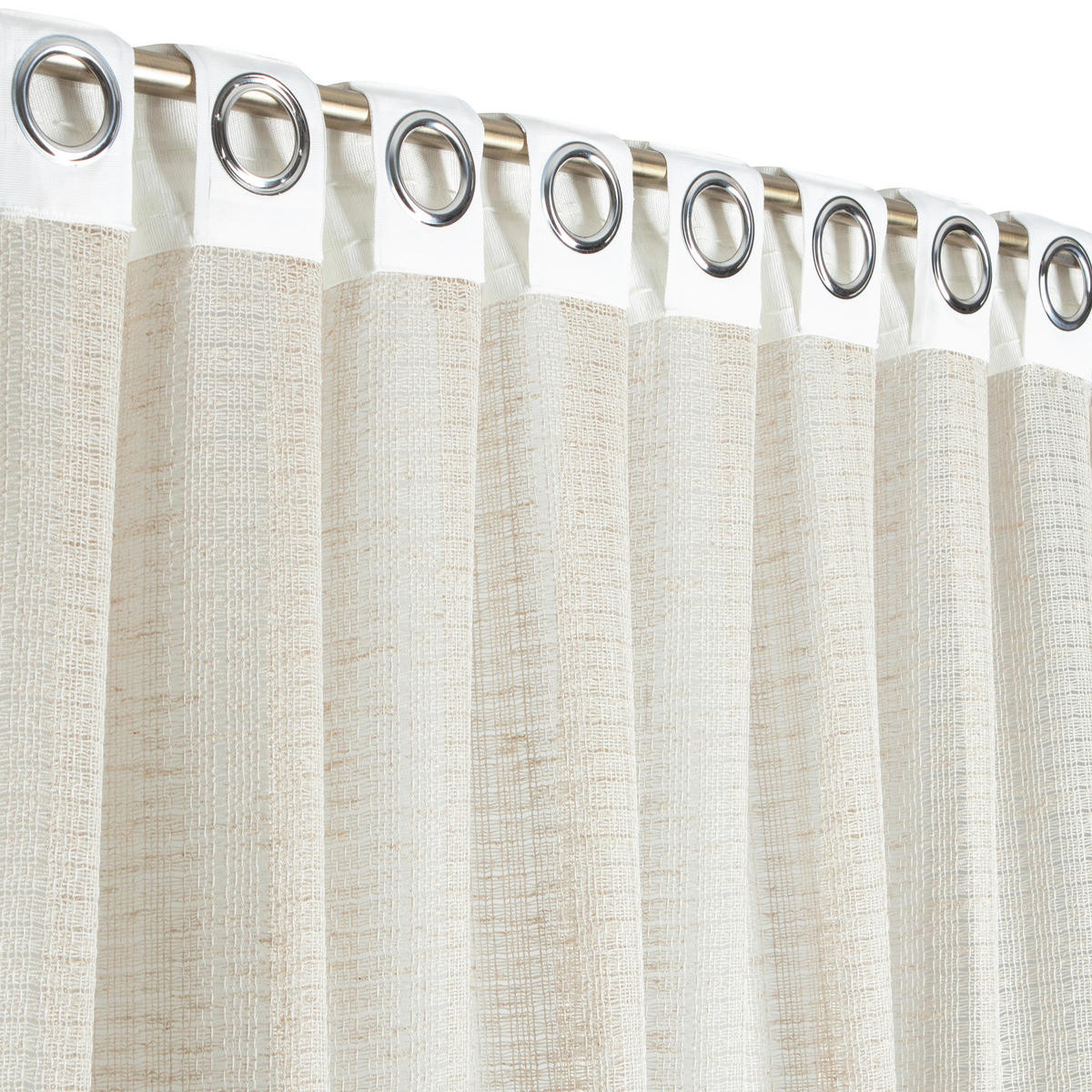 FERTIGVORHANG transparent  - Beige, Basics, Textil (140/240cm)