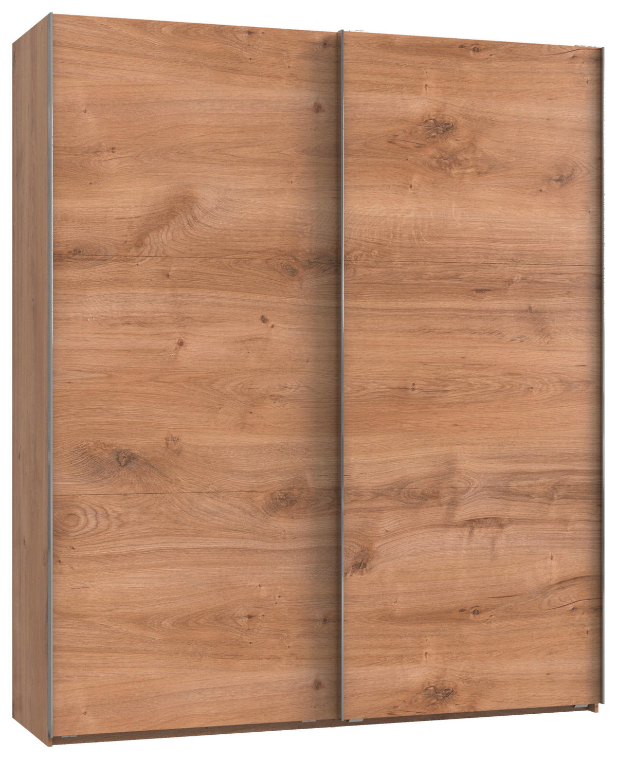 SCHWEBETÜRENSCHRANK 200/236/65 cm 2-türig Eichefarben  - Chromfarben/Eichefarben, MODERN, Holzwerkstoff (200/236/65cm) - MID.YOU