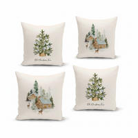 KISSENBEZUG-SET Artfchrst4-24 43/43 cm  - Multicolor, Basics, Textil (43/43cm) - X-Mas