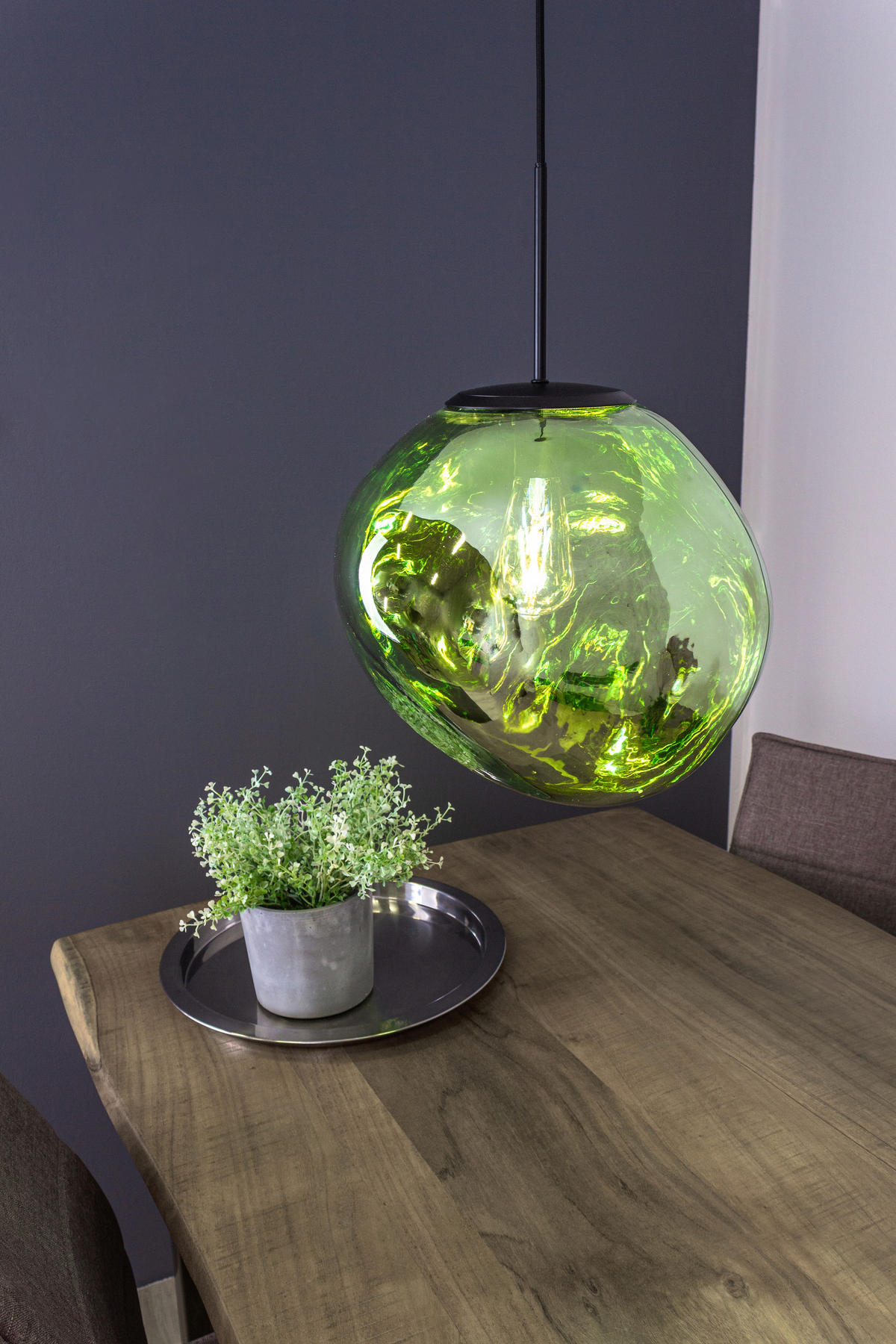 HÄNGELEUCHTE 36/150 cm  - Hellgrün, Basics, Glas (36/150cm)