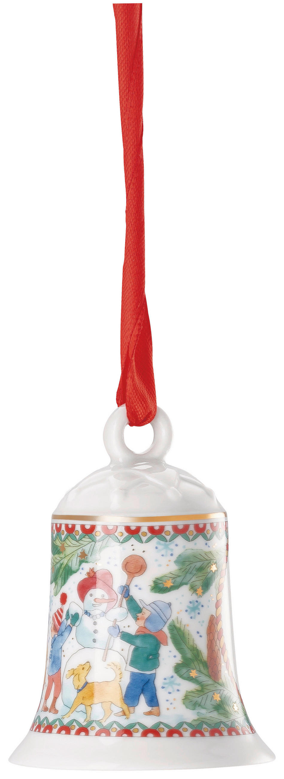 CHRISTBAUMKUGEL 2025 - Weihnachtsspiele  - Multicolor, Basics, Keramik (5,3/7,5cm) - Hutschenreuther