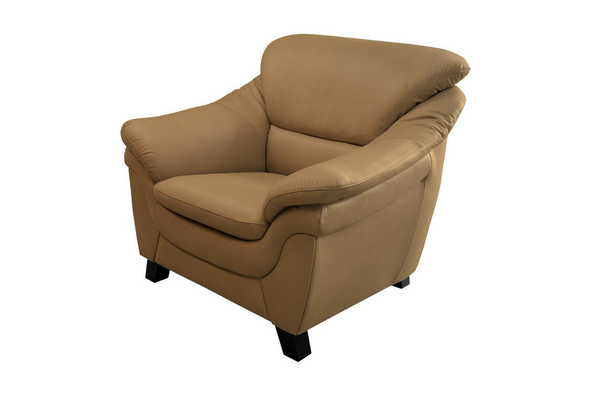 FOTEL - diófa színű, bőr (110/96/102cm) - Andante