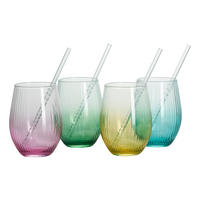 GLASSET Spritz Color Edition 4 delar  - klar/pink, Klassisk, glas (20/20/14cm) - Ritzenhoff Breker