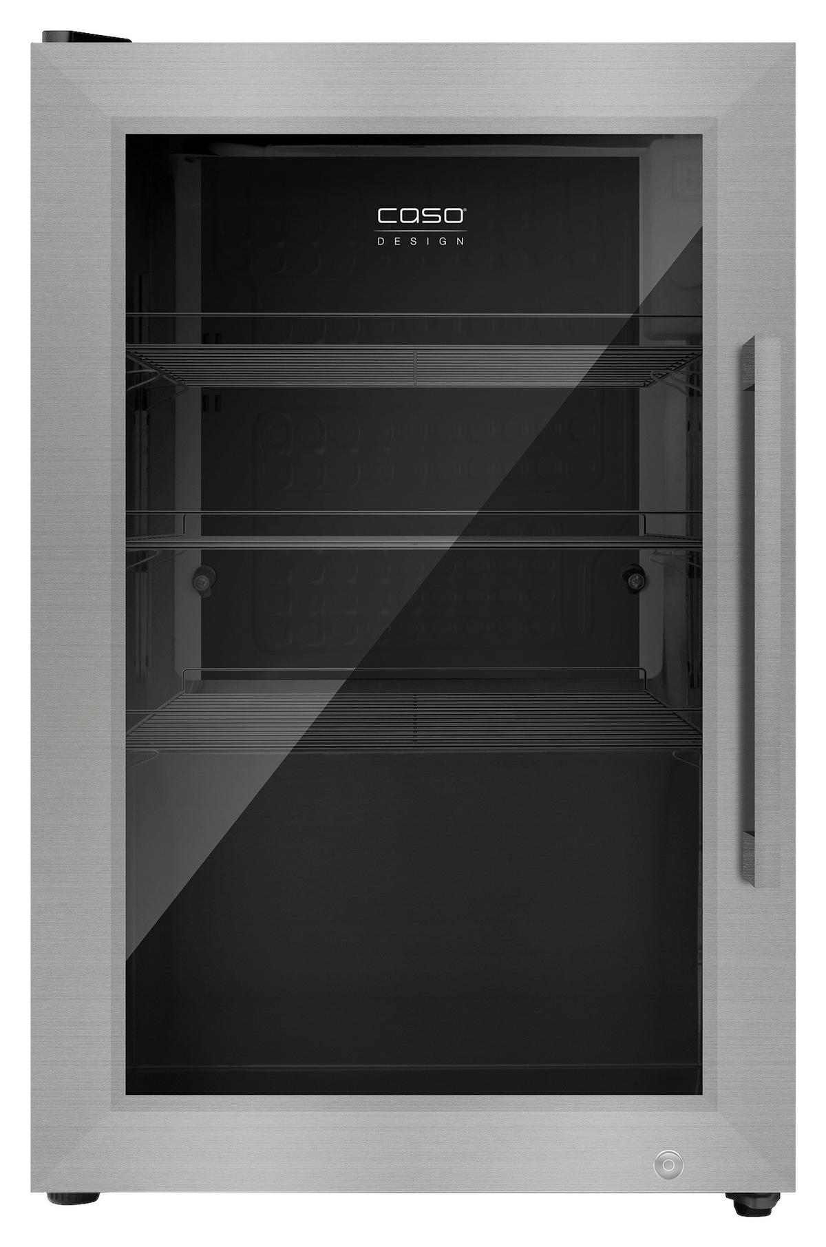 GETRÄNKEKÜHLSCHRANK 43/67,5/55,5 cm  - Edelstahlfarben, Basics, Glas/Metall (43/67,5/55,5cm) - CASO Design