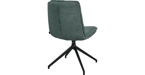 STUHL - Schwarz/Grün, Design, Textil/Metall (49/90/68cm) - Johann Jakob