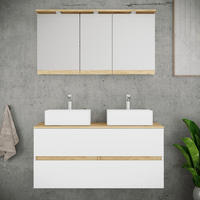  111 cm  - vit/honungsek, Trend, trämaterial/keramik (111cm) - MID.YOU