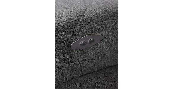 ECKSOFA Dunkelgrau Flachgewebe  - Dunkelgrau/Schwarz, KONVENTIONELL, Textil/Metall (300/205cm) - Carryhome