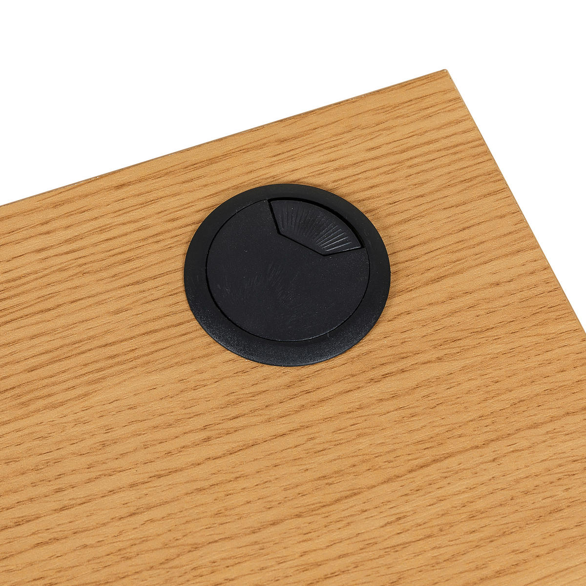 SKRIVBORD  i vit, ekfärgad  - vit/ekfärgad, Modern, trämaterial (120/78/50cm) - MID.YOU