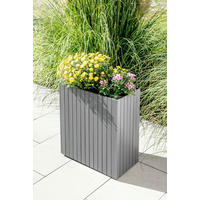 TRUHLÍK NA KVĚTINY dřevo, 57/30/64 cm - antracitová, Basics, dřevo (57/30/64cm) - Prestige Home