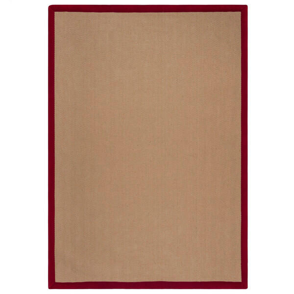 JUTETEPPICH 120/170 cm KIRA JUTE Rot, Naturfarben  - Rot/Naturfarben, KONVENTIONELL, Kunststoff/Textil (120/170cm)