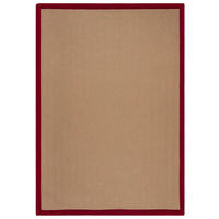JUTETEPPICH 120/170 cm KIRA JUTE Rot, Naturfarben  - Rot/Naturfarben, KONVENTIONELL, Kunststoff/Textil (120/170cm)