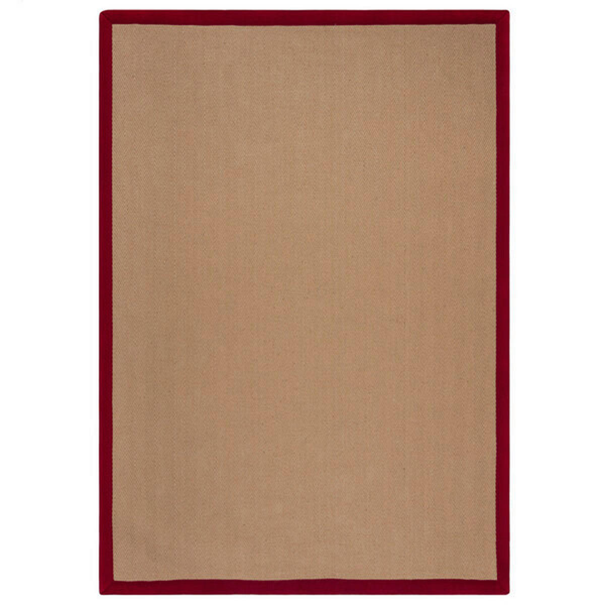 JUTETEPPICH 120/170 cm KIRA JUTE Rot, Naturfarben  - Rot/Naturfarben, KONVENTIONELL, Kunststoff/Textil (120/170cm)