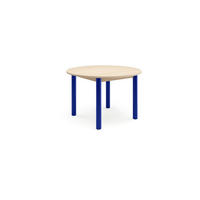 ESSTISCH in Metall, Holzwerkstoff 120/120/76 cm  - Blau/Hellbraun, Natur, Holzwerkstoff/Metall (120/120/76cm) - Tom Tailor