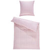 WENDEBETTWÄSCHE Giulietta Makosatin 135/200 cm  - Weiß/Rosa, KONVENTIONELL, Textil (135/200cm) - Janine