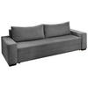 SCHLAFSOFA  mit Cord Dunkelgrau  - Dunkelgrau/Schwarz, KONVENTIONELL, Kunststoff/Textil (240/72/95cm) - Carryhome