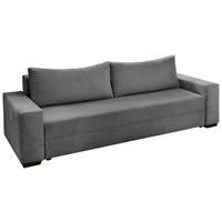 SCHLAFSOFA in Cord Dunkelgrau  - Dunkelgrau/Schwarz, Konventionell, Kunststoff/Textil (240/72/95cm) - MID.YOU