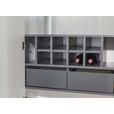 BARSCHRANK Weiß  - Schwarz/Weiß, Design, Glas/Holzwerkstoff (80/157/38cm) - Xora