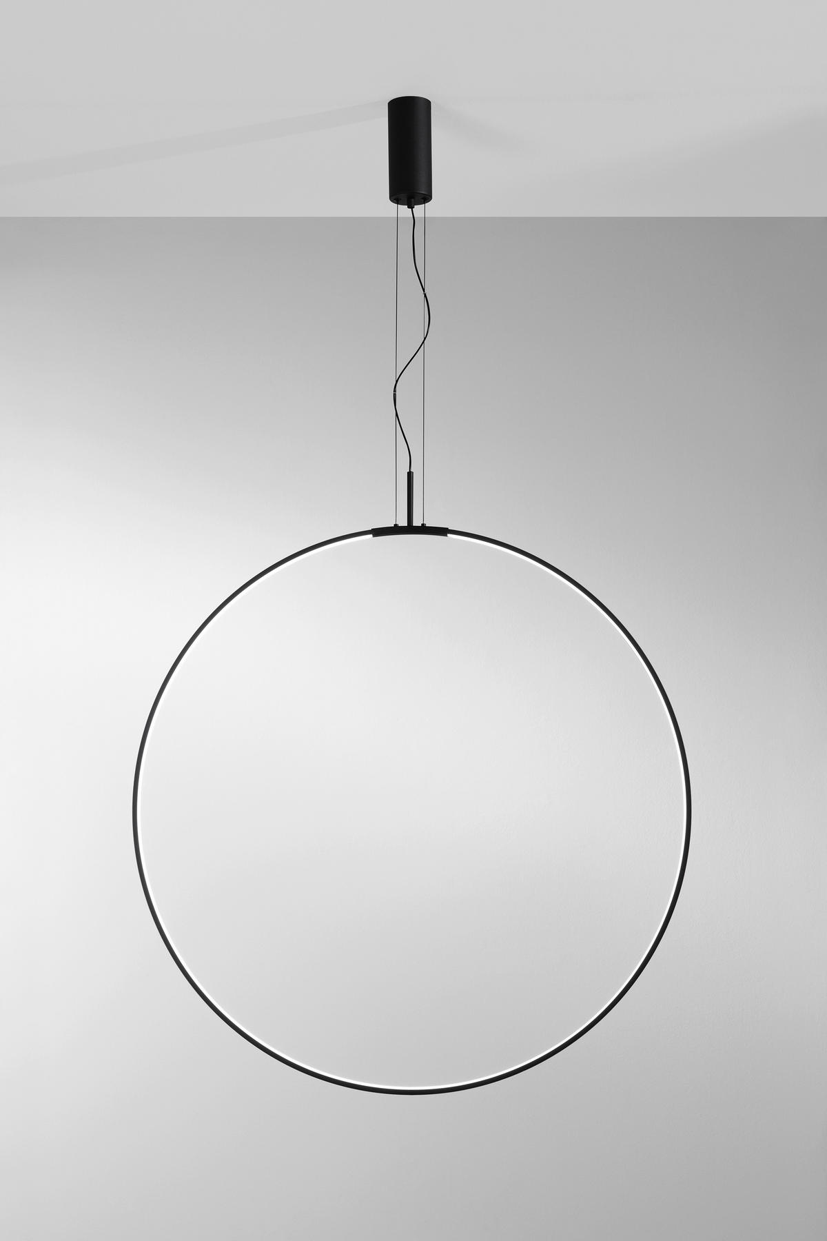 LED-HÄNGELEUCHTE Luce Ambiente e Design 100/270 cm   - Schwarz/Weiß, Design, Kunststoff/Metall (100/270cm)