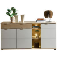 SIDEBOARD  178/87/44 cm 1 Schublade(n)  - Kaschmir/Eichefarben, MODERN, Holzwerkstoff/Metall (178/87/44cm) - Stylife