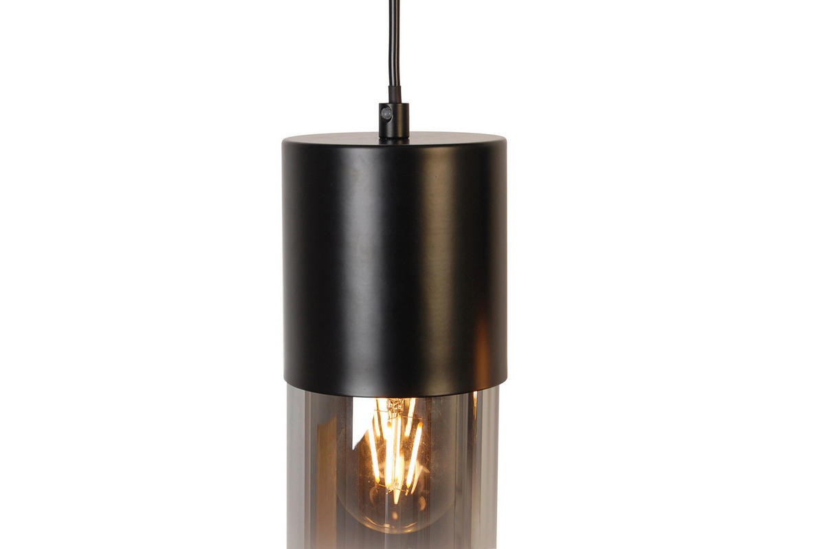 HÄNGELEUCHTE 80,5/10/150 cm    - Graubraun, Trend, Glas/Metall (80,5/10/150cm) - Novel
