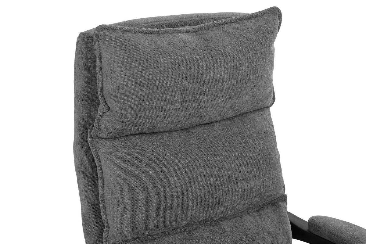 DREHSTUHL  in Chenille Grau  - Schwarz/Grau, Lifestyle, Holz/Kunststoff (66/112-120/62cm) - MID.YOU