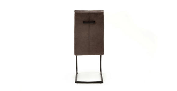 SCHWINGSTUHL Lederlook Grau, Schwarz - Schwarz/Grau, Design, Textil/Metall (44/96/57cm) - Cantus