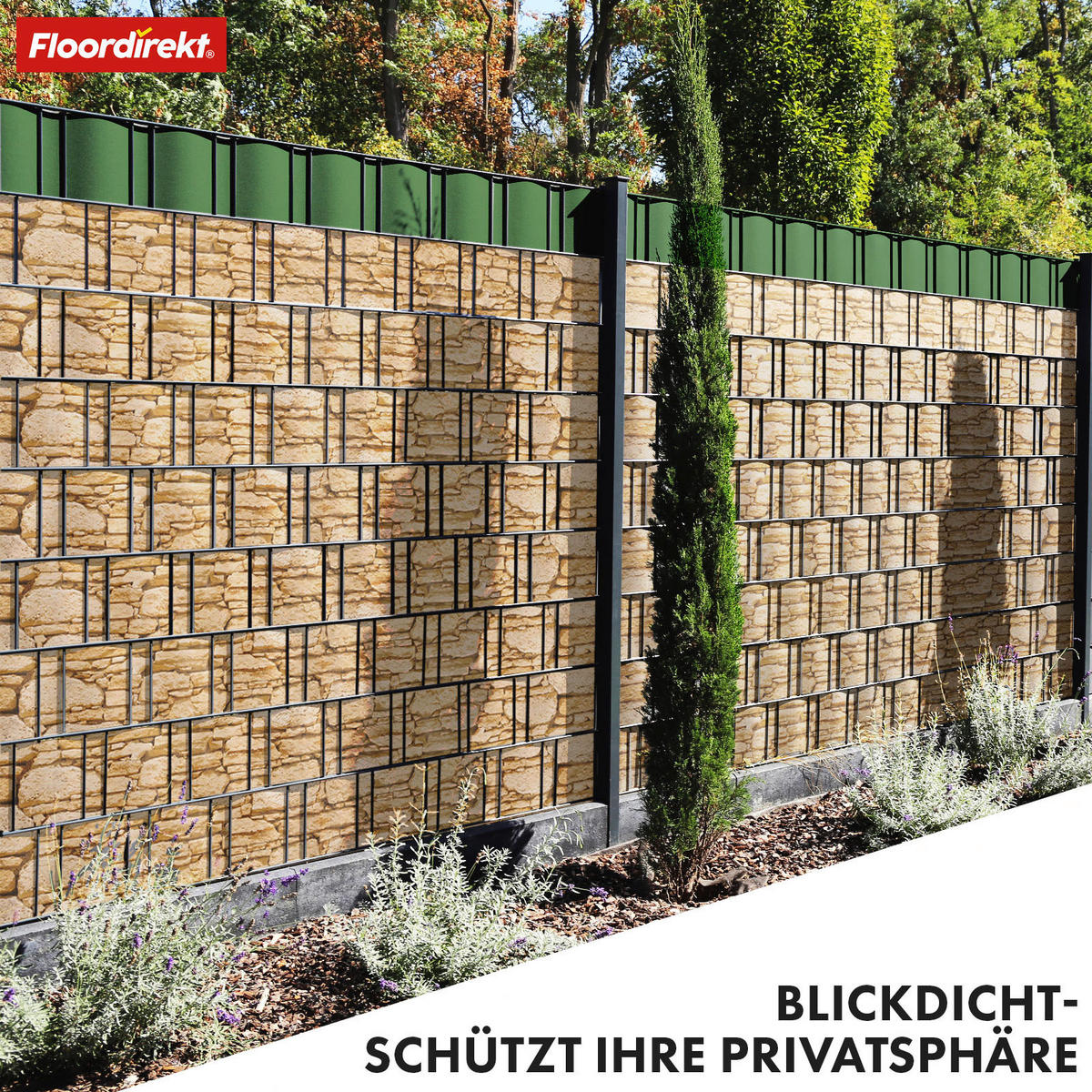 SICHTSCHUTZ - Beigebraun, Basics, Kunststoff (19/3500cm) - Floordirekt