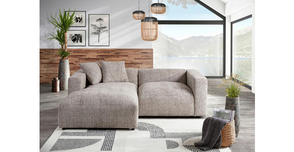 ECKSOFA  in Chenille Braun  178/231 cm  - Schwarz/Braun, MODERN, Kunststoff/Textil (178/231cm) - Carryhome