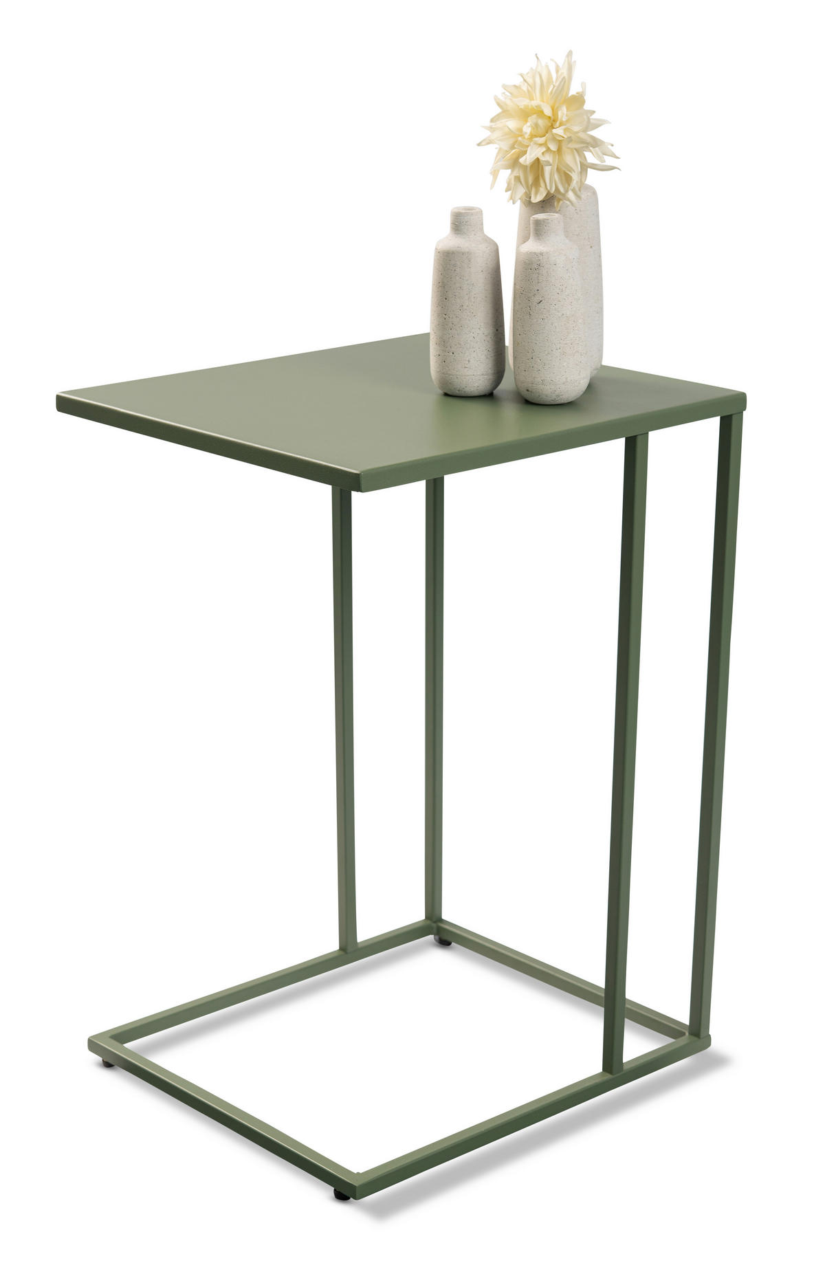 BEISTELLTISCH 43/38/62 cm Salbeigrün rechteckig  - Salbeigrün, Basics, Metall (43/38/62cm) - Xora