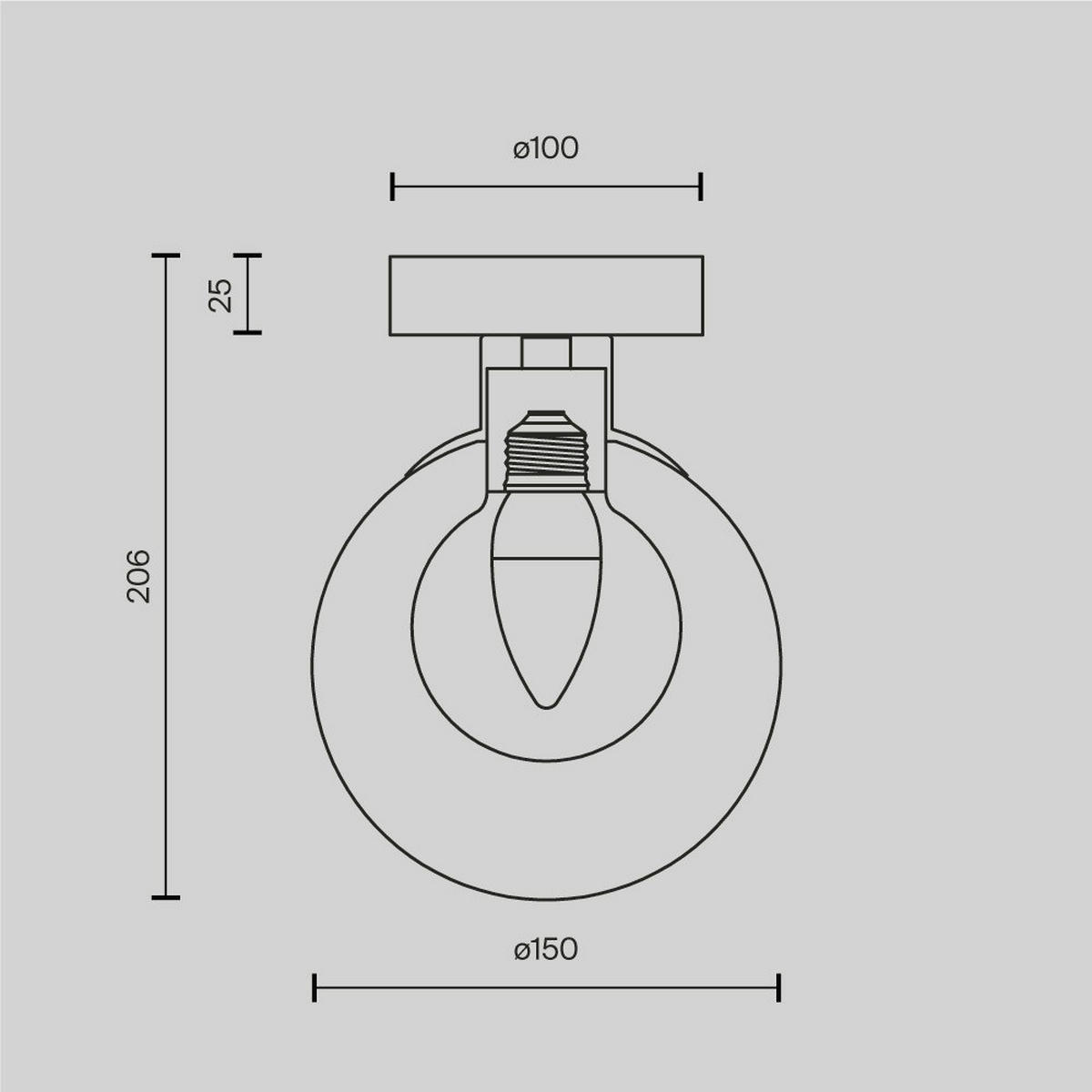 WANDLEUCHTE Basic form 15/15 cm  - Goldfarben, Design, Metall (15/15cm) - MAYTONI