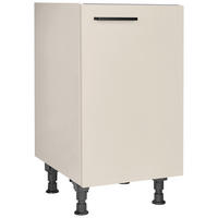 SPÜLENUNTERSCHRANK 45,0/87,0/56,0 cm  in Sandfarben  - Sandfarben/Schwarz, MODERN, Holzwerkstoff/Metall (45,0/87,0/56,0cm) - Nobilia