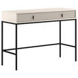 SCHMINKTISCH Kaschmir - Kaschmir/Schwarz, Design, Holzwerkstoff/Metall (104,2/50/77cm) - Xora