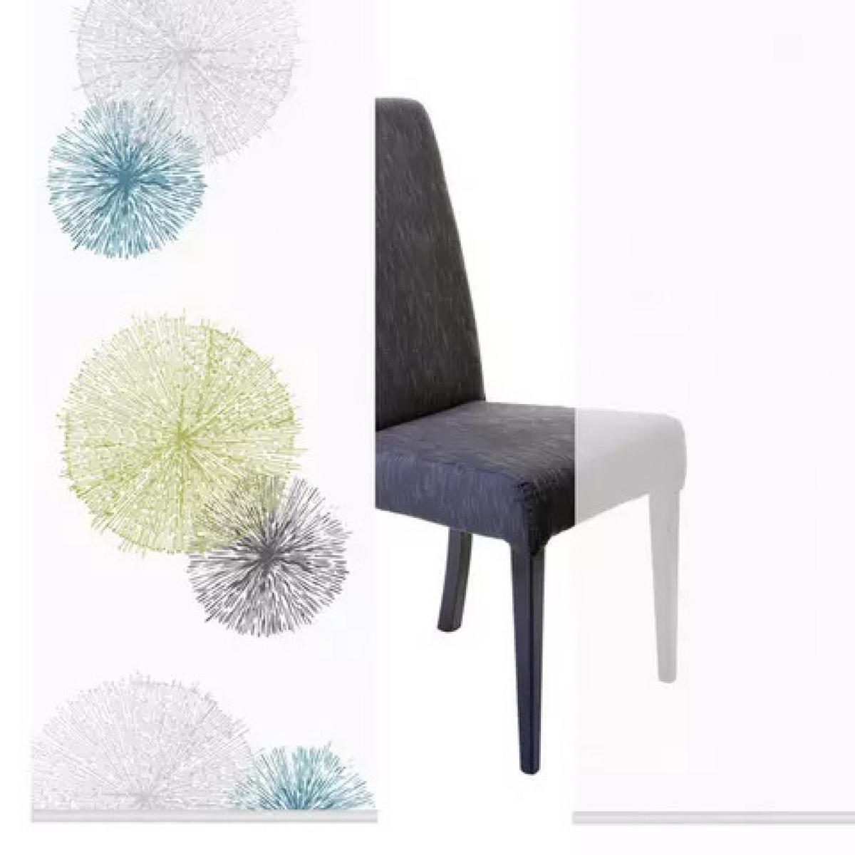 FLÄCHENVORHANG RAWLINS, 5-TLG.  5 Stück  blickdicht   60/245 cm  - Grün, Basics, Textil (60/245cm)