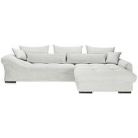 ECKSOFA Naturfarben Cord Zierkissen, Rückenkissen, Rücken echt  - Chromfarben/Naturfarben, KONVENTIONELL, Textil/Metall (335/225cm) - Carryhome