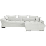 ECKSOFA Naturfarben Cord Zierkissen, Rückenkissen, Rücken echt  - Chromfarben/Naturfarben, KONVENTIONELL, Textil/Metall (335/225cm) - Carryhome