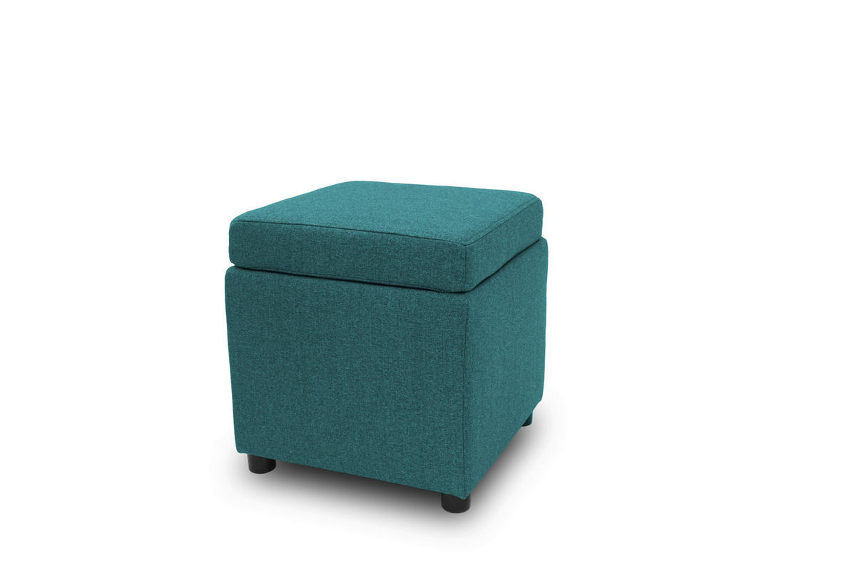 SITZBOX Uni  - Petrol/Schwarz, Design, Kunststoff/Textil (45/47/45cm) - LOOKS by W.Joop