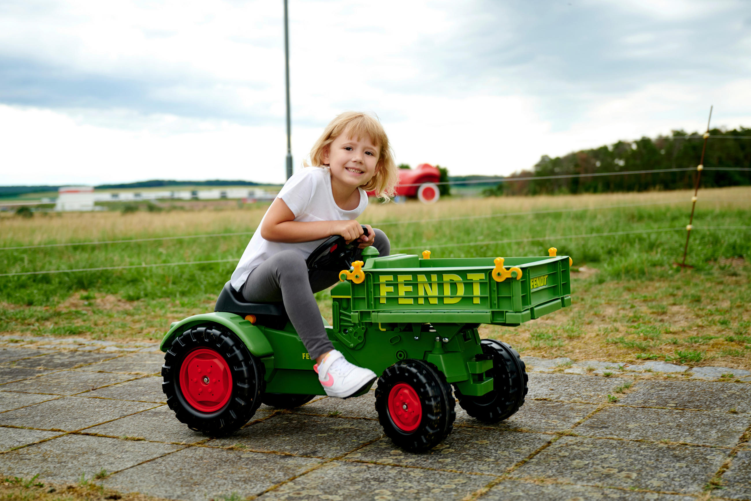 KINDERTRAKTOR Fendt Geräteträger - Grün, Basics, Kunststoff (50/90/47cm) - BIG