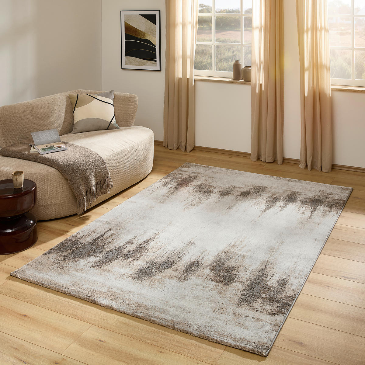 TKANÝ KOBEREC, 200/290 cm béžová - béžová, Design, textil (200/290cm) - Novel