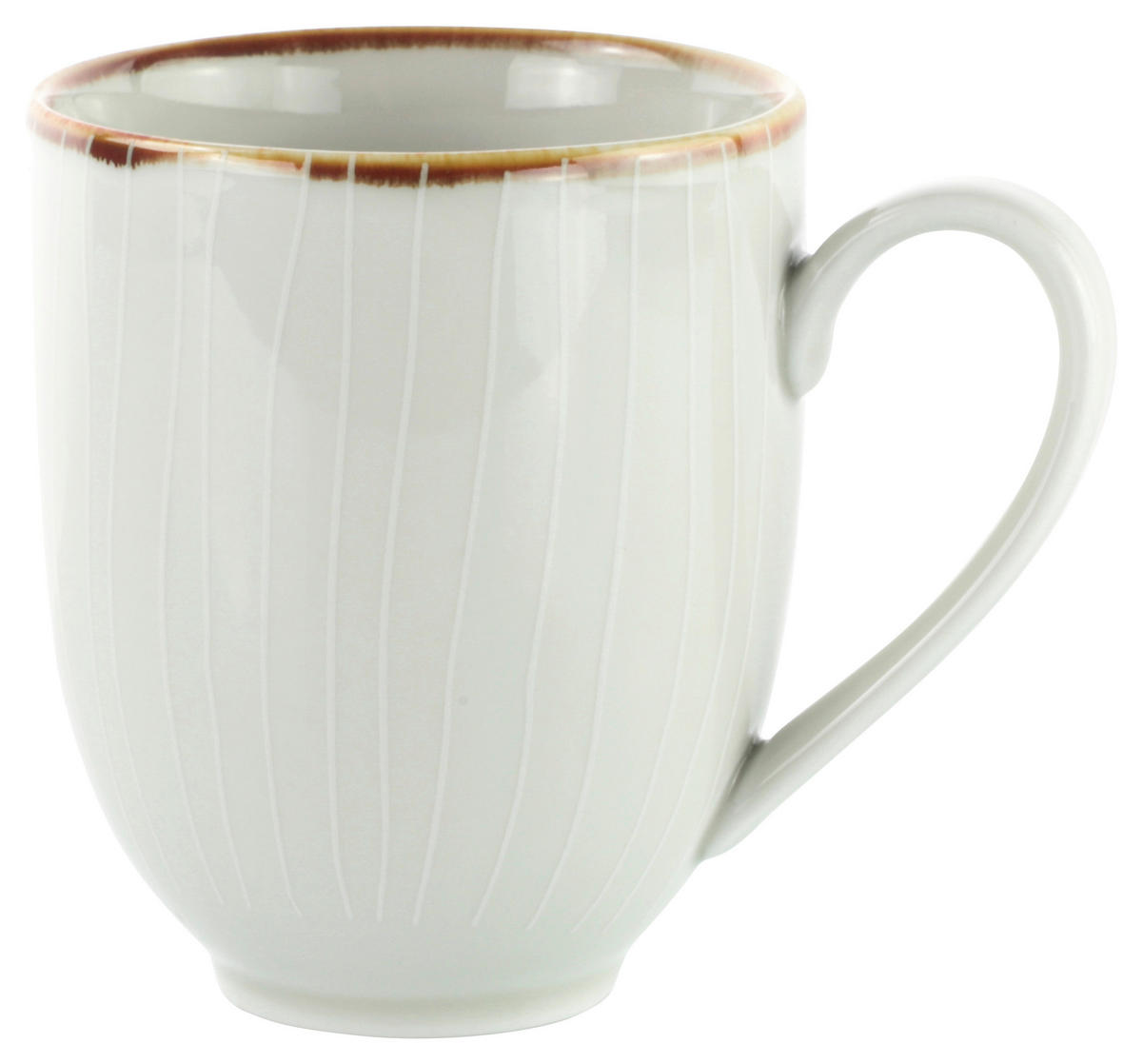 HRNČEK NA KÁVU porcelán - béžová, Design, keramika (400ml) - Landscape
