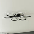 LED-DECKENLEUCHTE Matar 70/10 cm  - Schwarz, Design, Kunststoff/Metall (70/10cm) - Novel