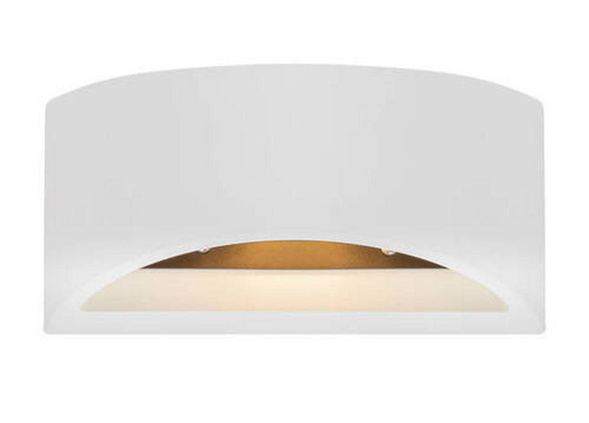 STENSKA SVETILKA   ///230 V/G9 - bela, Design, naravni materiali (20/8,8/12cm) - Globo