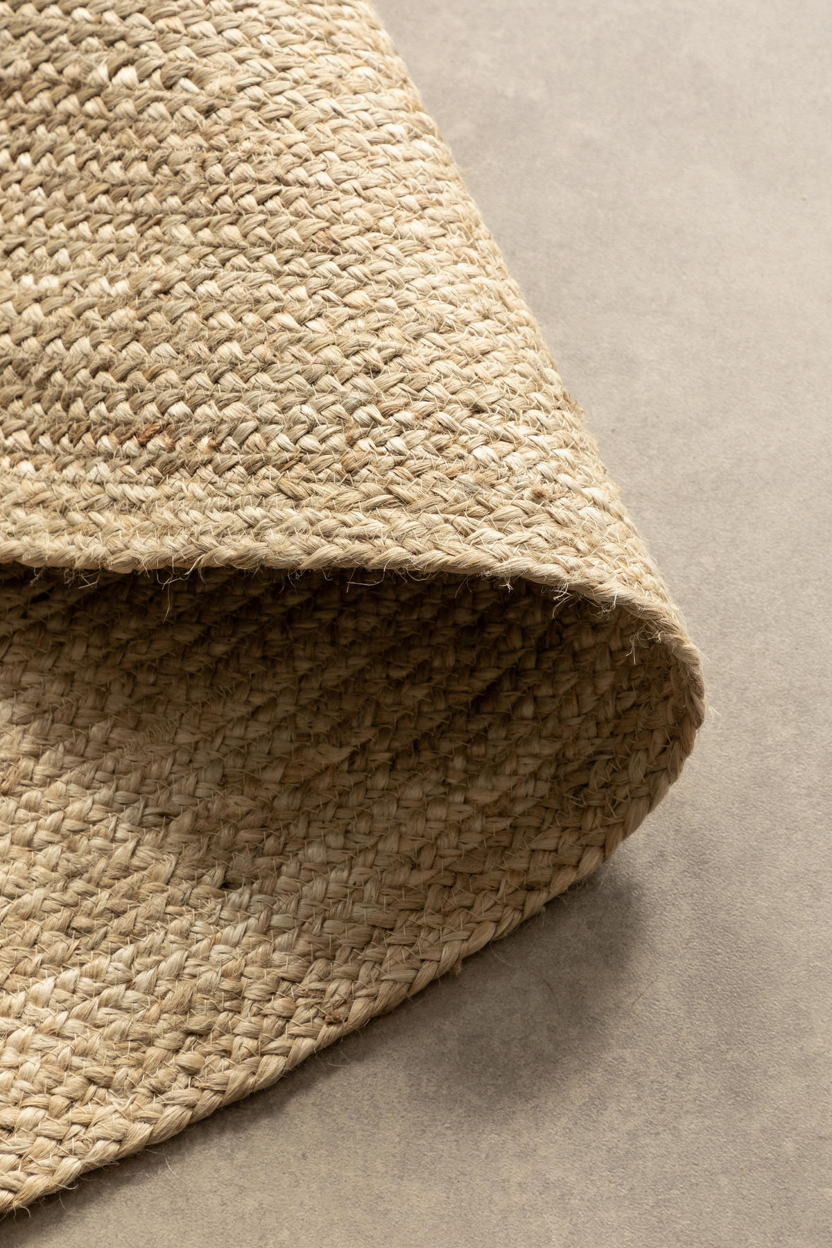 JUTETEPPICH 140 cm Jute Braided Champagner  - Champagner, Design, Textil (140cm)