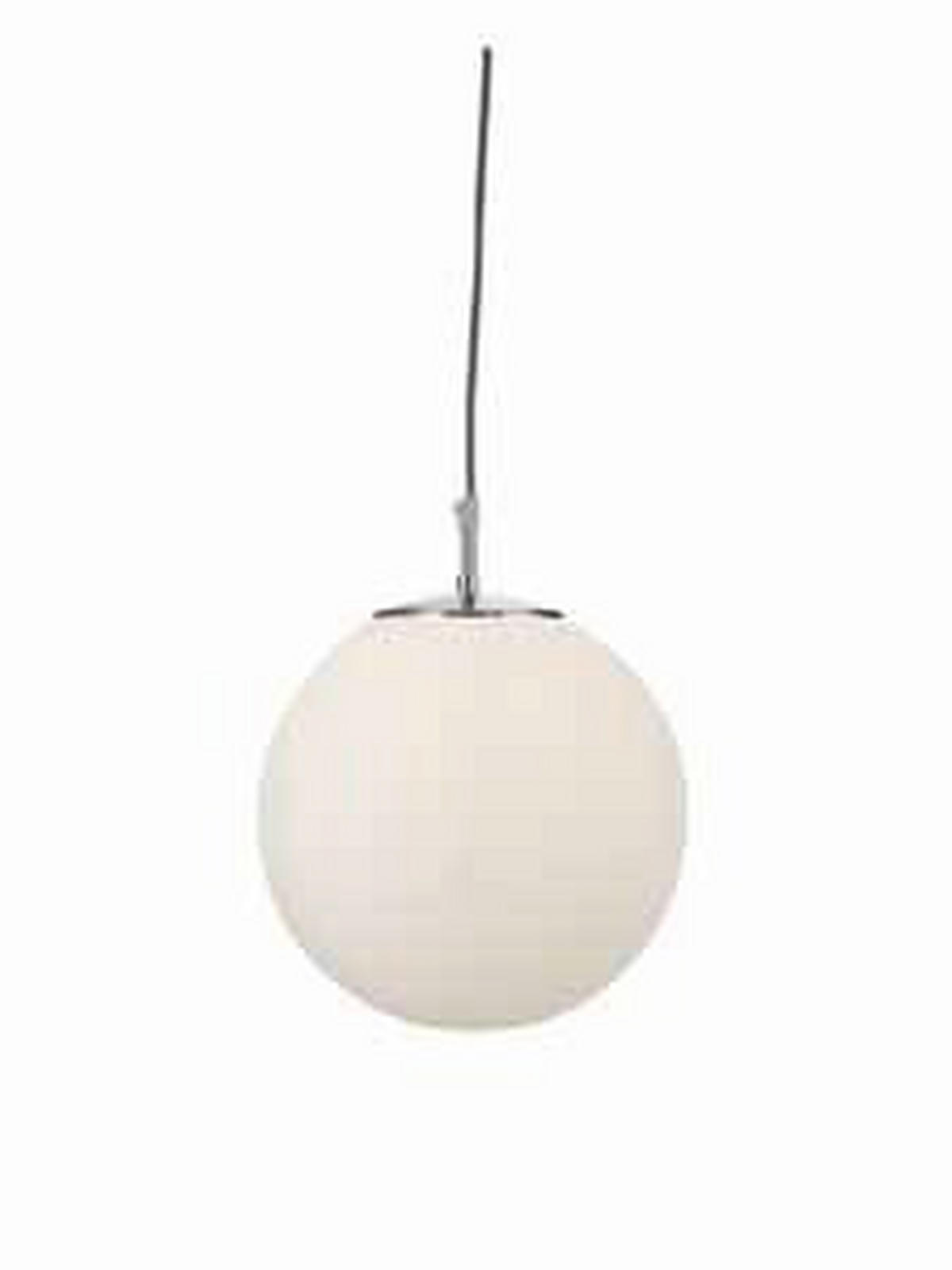HÄNGELEUCHTE Atom 25/120 cm   - Schwarz/Weiß, KONVENTIONELL, Glas/Metall (25/120cm) - Searchlight