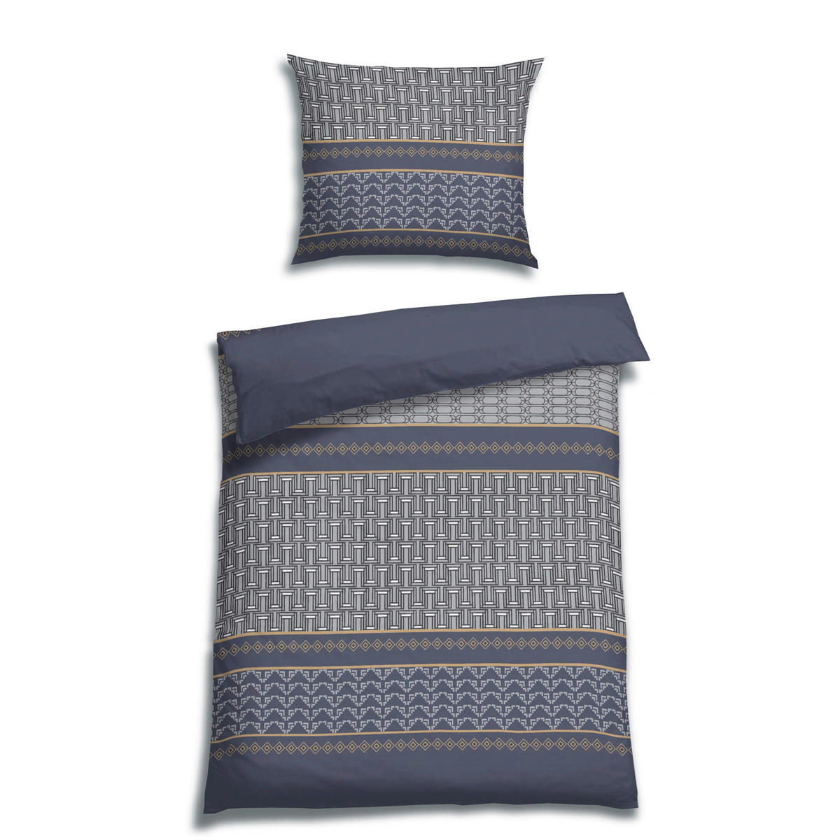 BETTWÄSCHE Renforcé 140/200 cm  - Dunkelblau, Design, Textil (140/200cm) - Florella